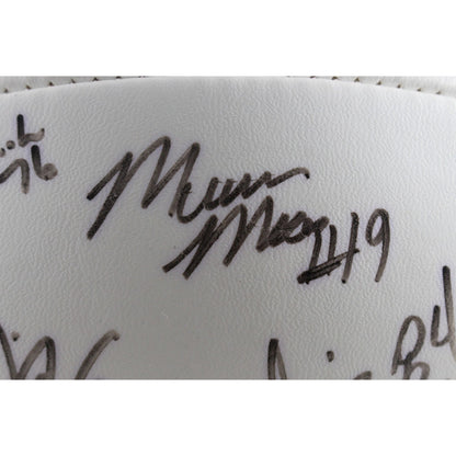 Mike Shanahan, Rod Smith & Jason Elam Signed Denver Broncos 2002 Team Football