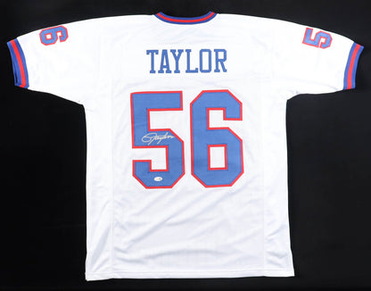 Lawrence Taylor Signed New York Giants Custom Football Jersey