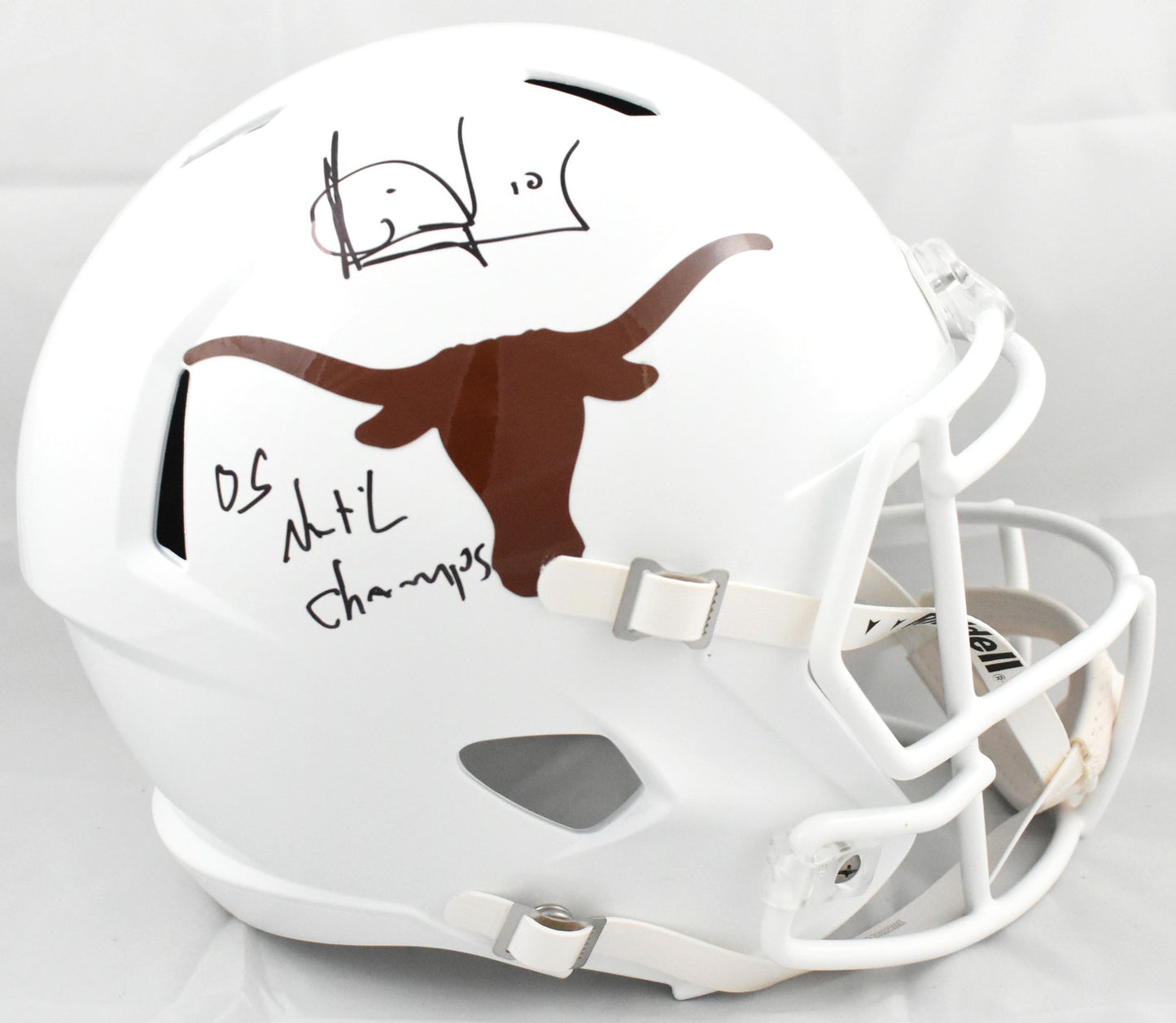 Vince Young Signed Texas Longhorns Full Size Speed Replica Helmet