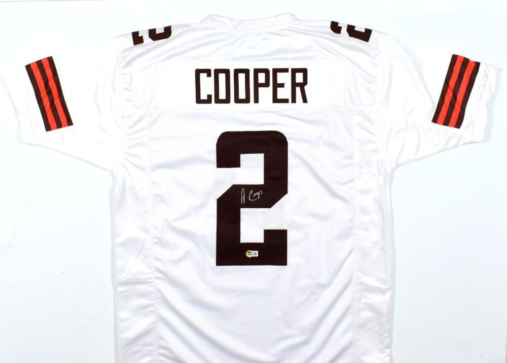 Amari Cooper Autographed Cleveland Browns White Custom Jersey