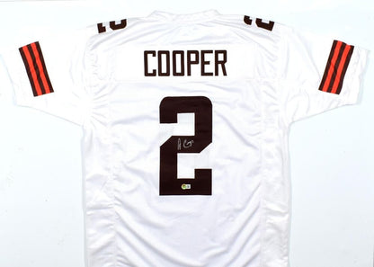 Amari Cooper Autographed Cleveland Browns White Custom Jersey