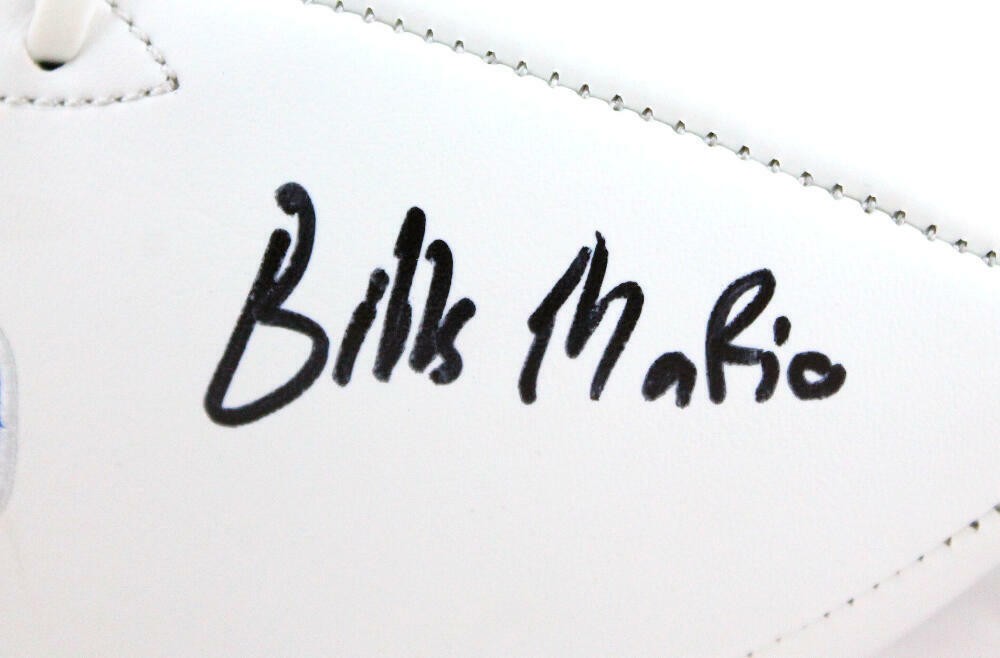 AJ Epenesa Signed Buffalo Bills Logo Football - Bills Mafia Inscription