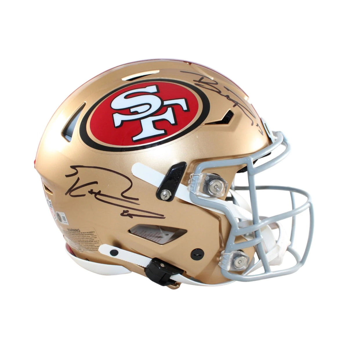 Brock Purdy & George Kittle Signed San Francisco 49ers Speedflex Helmet