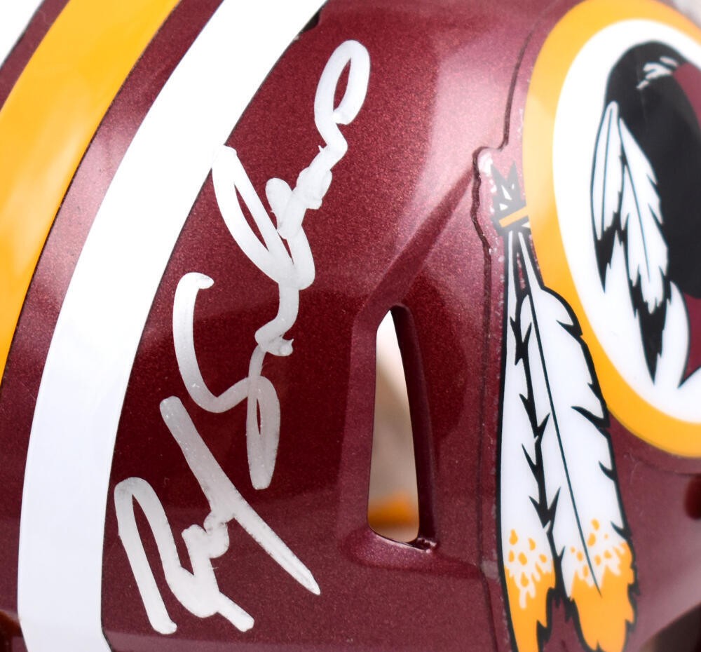 Ricky Sanders Autographed Washington Speed Mini Helmet HTTR Inscription