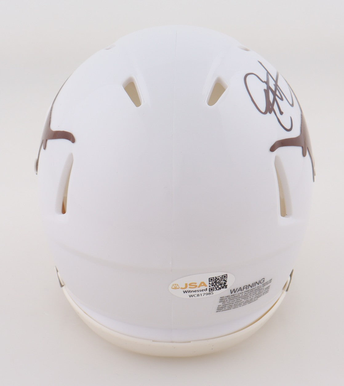 Eric Metcalf Autographed Texas Longhorns Mini Helmet