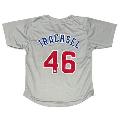 Steve Trachsel Signed Chicago Cubs Custom Jersey (JSA Witness)