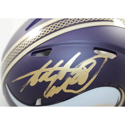 Adrian Peterson Signed Minnesota Vikings Rivalries Mini Helmet