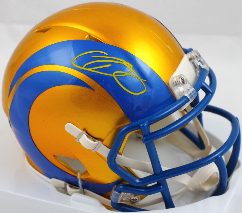 Odell Beckham Jr. Signed Los Angeles Rams Flash Speed Mini Helmet