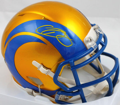Odell Beckham Jr. Signed Los Angeles Rams Flash Speed Mini Helmet