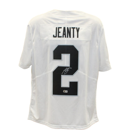 Ashton Jeanty Signed Las Vegas Raiders White Nike Jersey