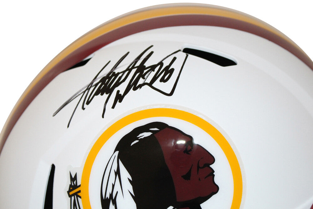 Adrian Peterson Washington Redskins Autographed Full Size Flat White Helmet BAS