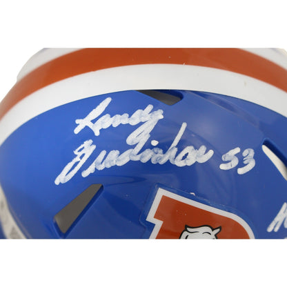 Randy Gradishar Denver Broncos Autographed Throwback Mini Helmet