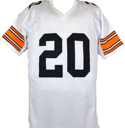 Rocky Bleier Signed Pittsburgh Steelers Custom White Jersey