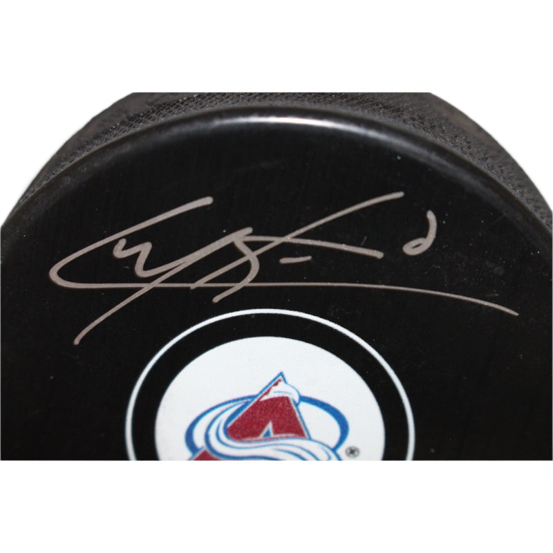 Cale Makar Colorado Avalanche Autographed Hockey Puck