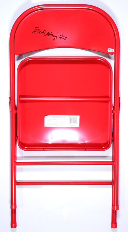 Bob Knight Autographed Red Chair