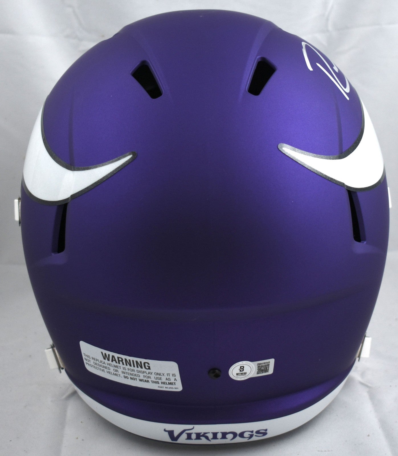 Randy Moss Autographed Minnesota Vikings Full Size Speed Helmet