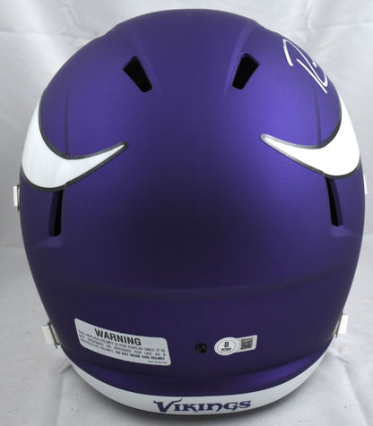 Randy Moss Autographed Minnesota Vikings Full Size Speed Helmet