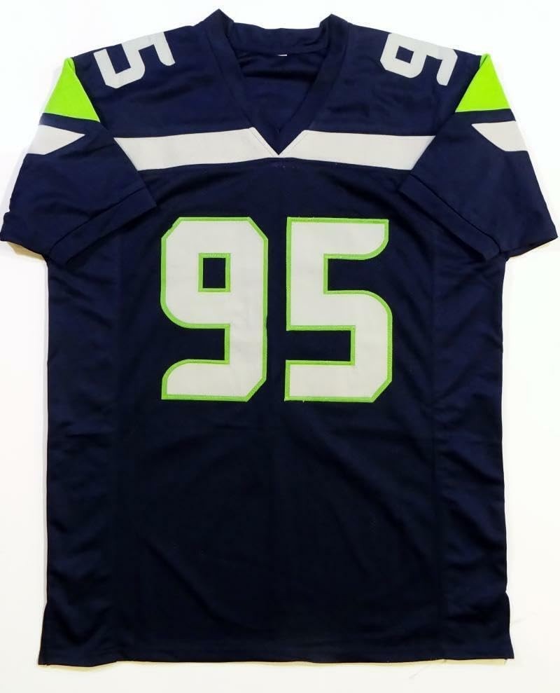 LJ Collier Autographed Blue Custom Jersey