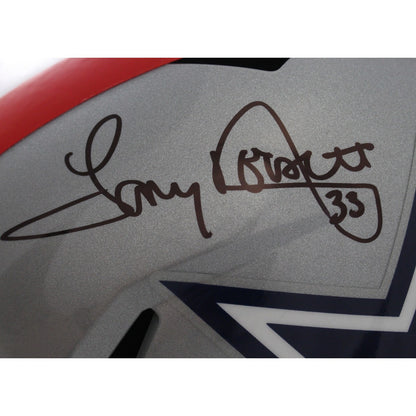 Tony Dorsett Dallas Cowboys Autographed Full Size 1976 Throwback Helmet BAS