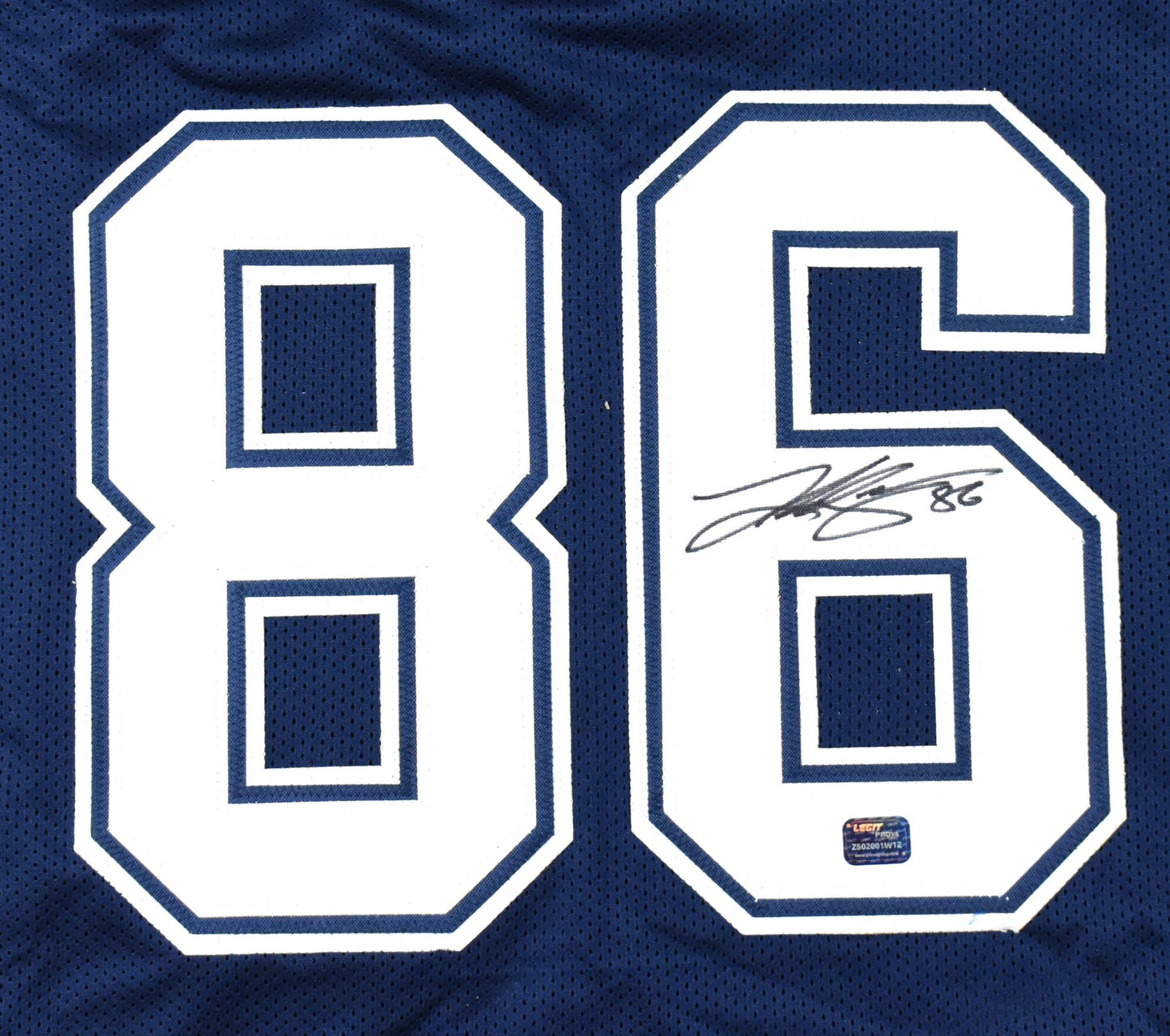 Luke Schoonmaker Signed Dallas Cowboys Blue Custom Jersey