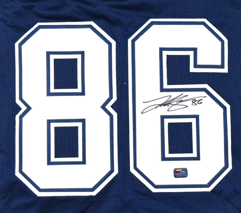 Luke Schoonmaker Signed Dallas Cowboys Blue Custom Jersey