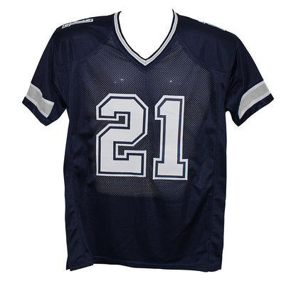 Ezekiel Elliott Signed Dallas Cowboys Custom Pro Style Football Jersey