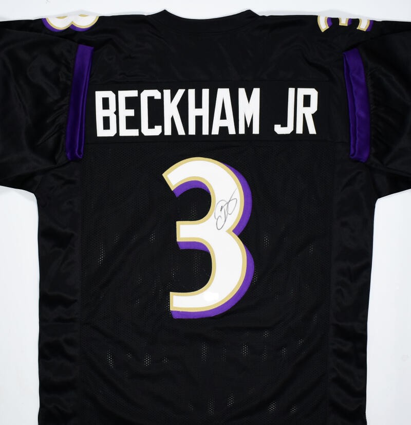 Odell Beckham Jr. Autographed Black Custom Football Jersey