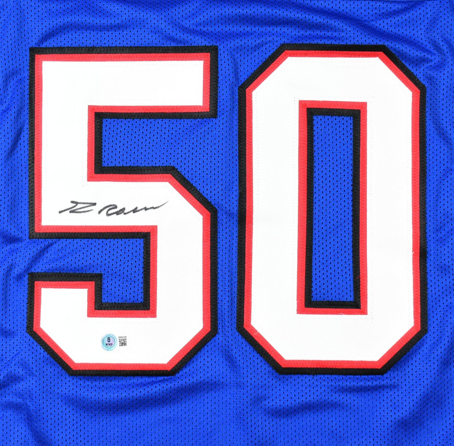 Greg Rousseau Signed Buffalo Bills Custom Blue Jersey