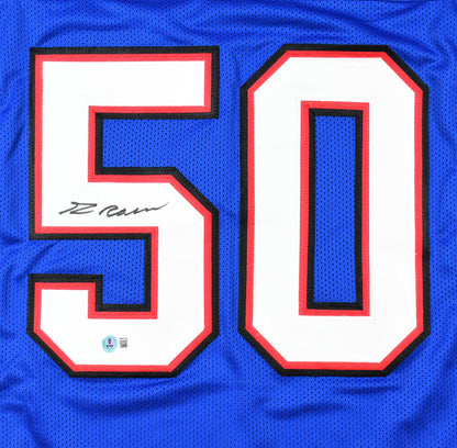 Greg Rousseau Signed Buffalo Bills Custom Blue Jersey