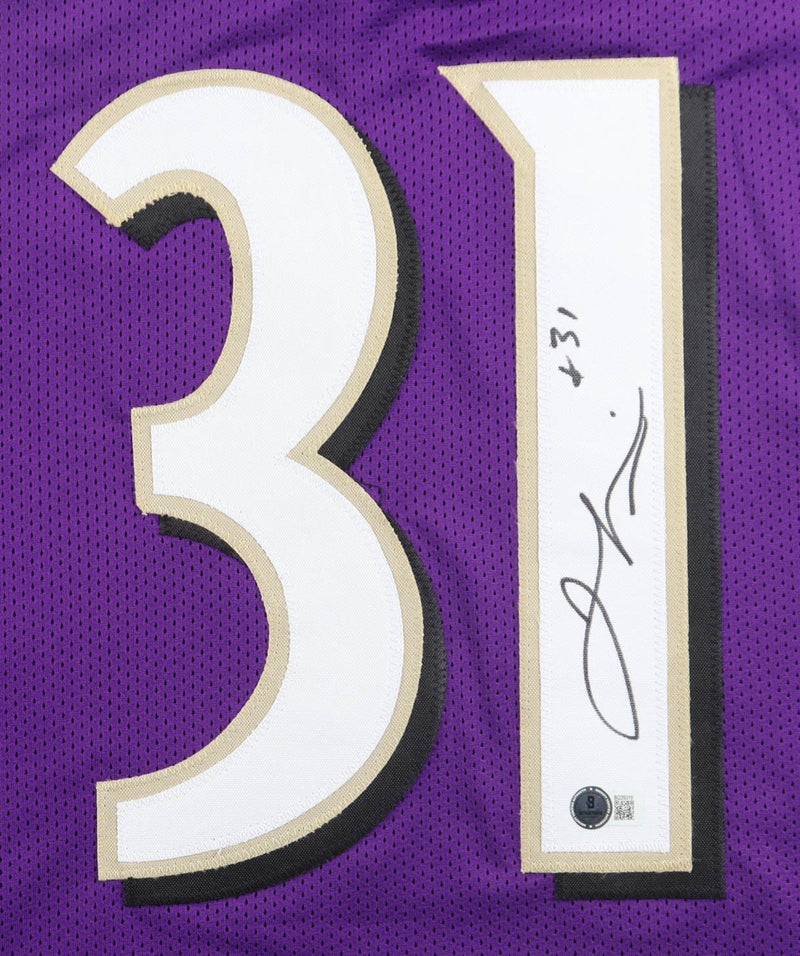 Jamal Lewis Signed Baltimore Ravens Custom Football Jersey