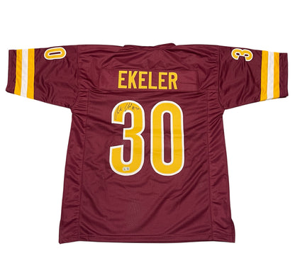 Austin Ekeler Washington Commanders Signed Custom Jersey Beckett BAS