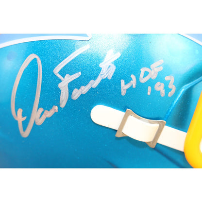 Dan Fouts San Diego Chargers Autographed Flash Mini Helmet (HOF)