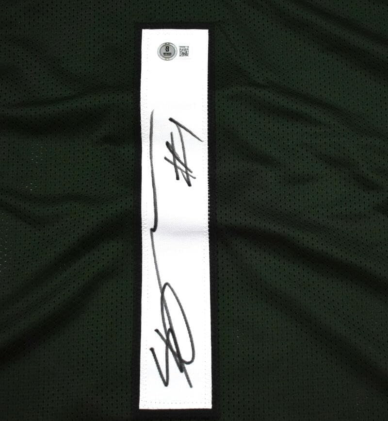 Ahmad Sauce Gardner Autographed New York Jets Green Custom Jersey