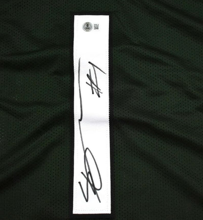 Ahmad Sauce Gardner Autographed New York Jets Green Custom Jersey