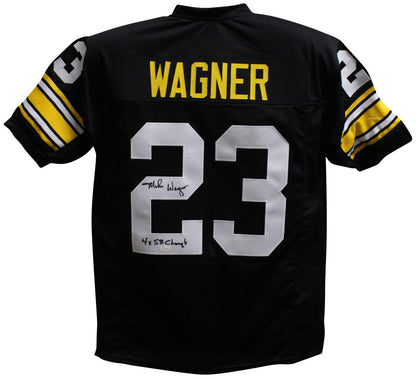 Mike Wagner Signed Pittsburgh Steelers Custom Jersey 4x SB Champs
