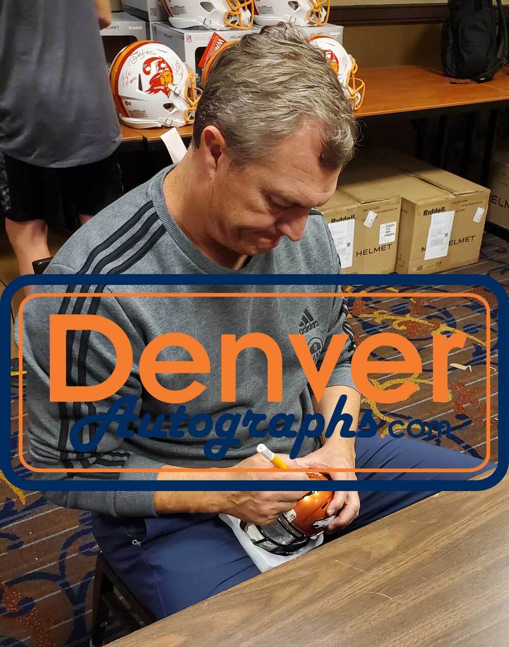 John Lynch Denver Broncos Autographed Flash Mini Helmet Beckett