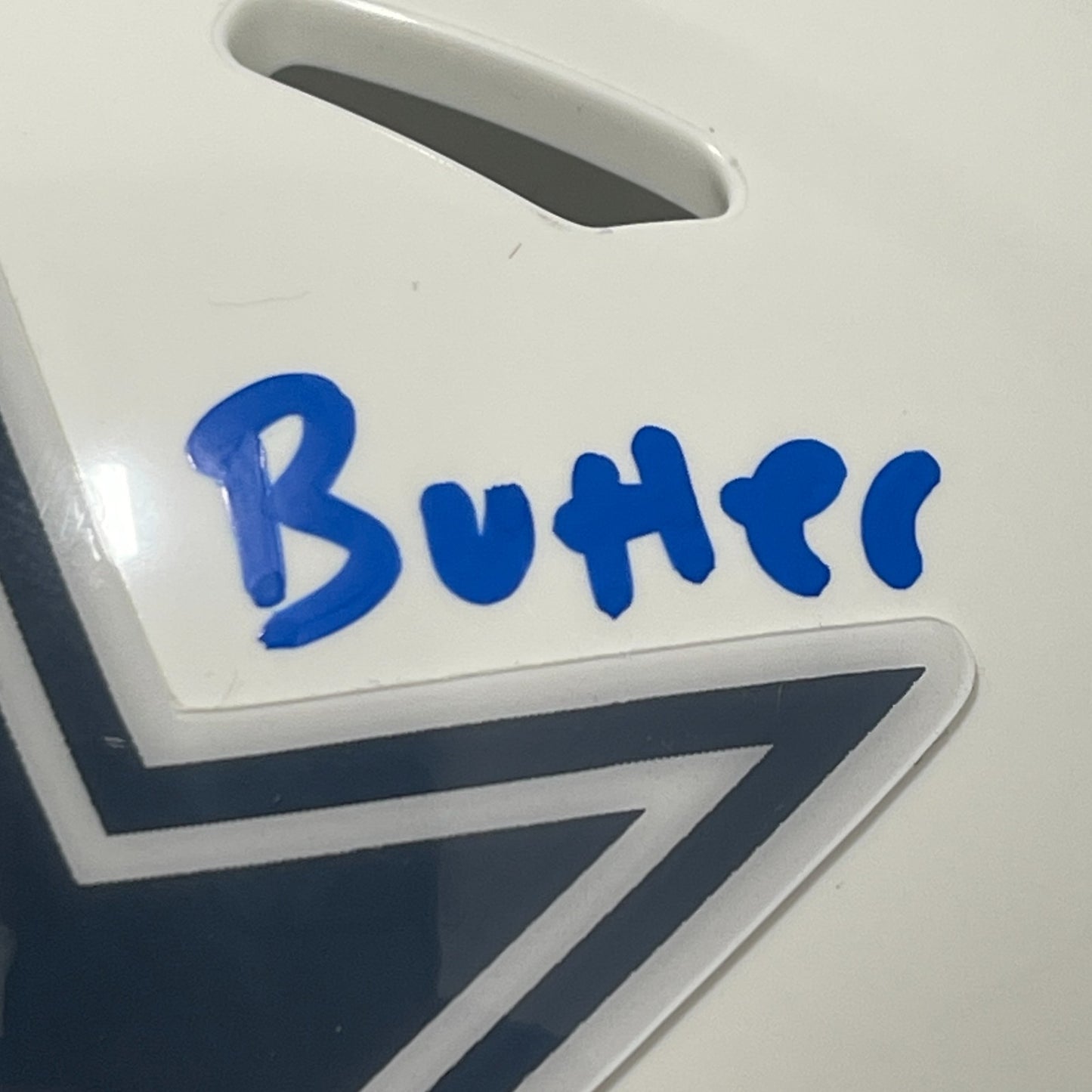 Brandon Aubrey Signed Dallas Cowboys 2024 Salute to Service Mini Helmet