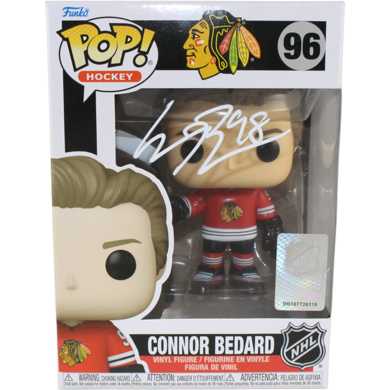 Connor Bedard Signed Chicago Blackhawks Funko Pop! #96 (Fanatics)