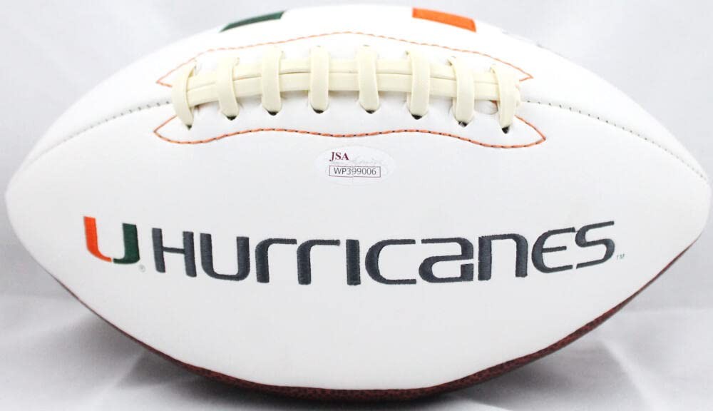 Lamar Miller Signed Miami Hurricanes Logo Football