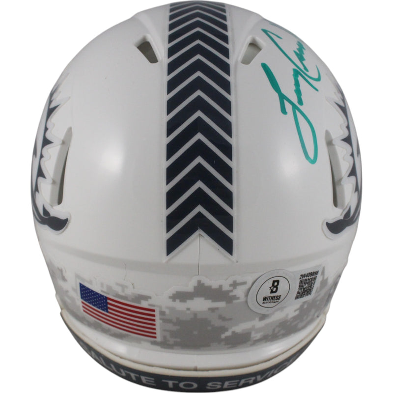 Larry Csonka Signed Miami Dolphins 2024 Salute to Service Mini Helmet