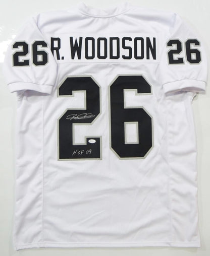 Rod Woodson Signed White Custom Football Jersey - HOF Inscribed