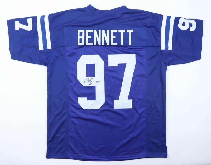 Cornelius Bennett Autographed Indianapolis Colts Blue Jersey