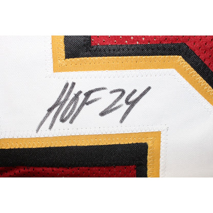 Patrick Willis Autographed Scarlet Pro Style Jersey (HOF Inscription)