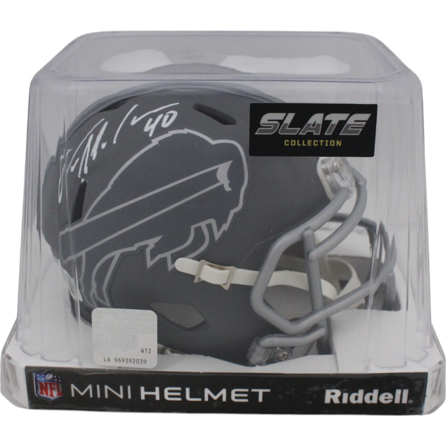 Von Miller Autographed Buffalo Bills Slate Mini Helmet (Beckett COA)