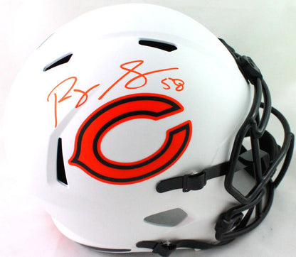 Roquan Smith Signed Chicago Bears Lunar Speed Full Size Helmet