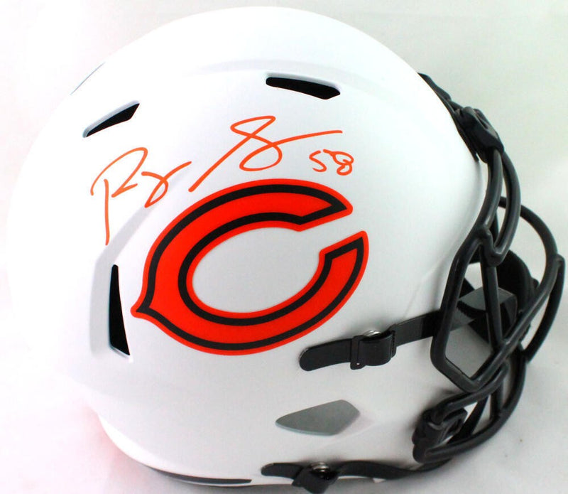 Roquan Smith Signed Chicago Bears Lunar Speed Full Size Helmet