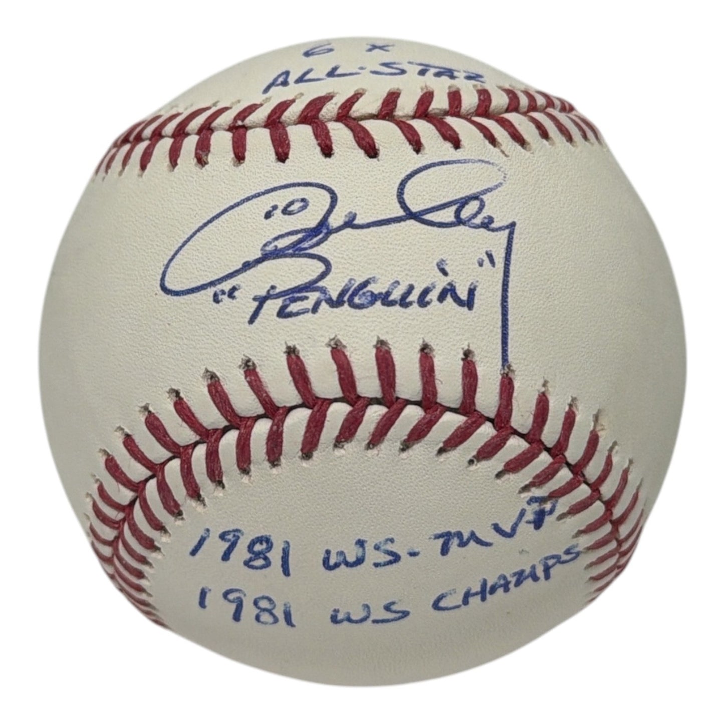 Ron Cey Signed Los Angeles Dodgers Baseball with 4 Inscriptions