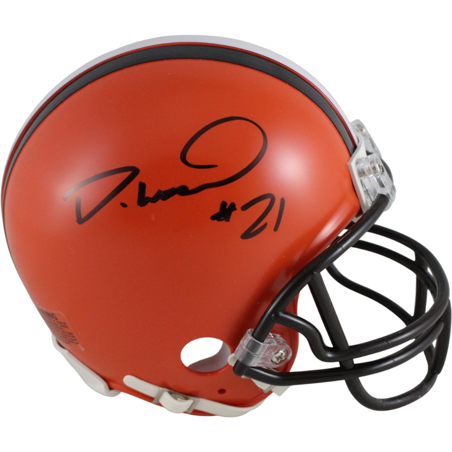 Denzel Ward Cleveland Browns Autographed VSR4 Mini Helmet