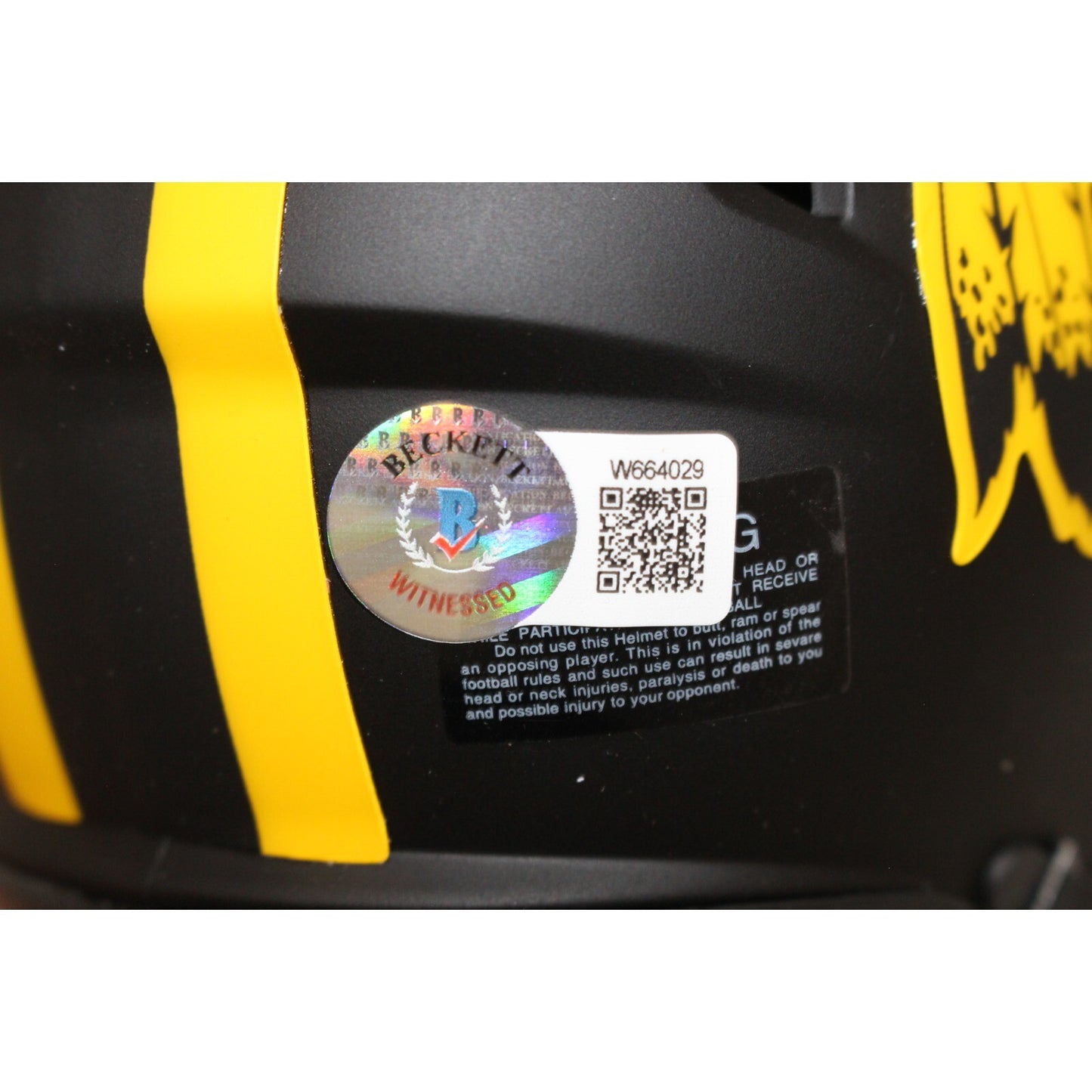 John Riggins Signed Washington Redskins Riddell Eclipse Mini Helmet