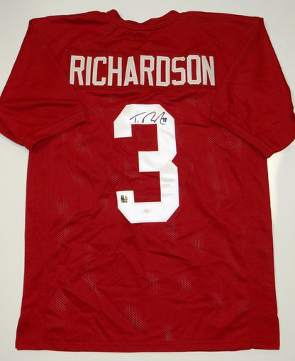 Trent Richardson Autographed Maroon College Style Jersey